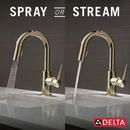 DELTA TRINSIC SINGLE HANDLE PULL-DOWN BAR / PREP FAUCET 