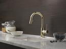 Single Handle Pull Down Bar Faucet in Polished Nickel 