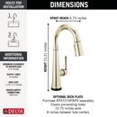 DELTA EMMELINE TOUCH2O BAR / PREP FAUCET WITH TOUCHLESS TECHNOLOGY 