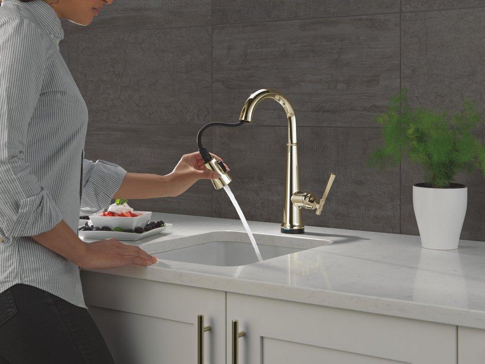 DELTA EMMELINE TOUCH2O BAR / PREP FAUCET WITH TOUCHLESS TECHNOLOGY 