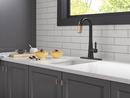 Single Handle Bar Faucet in Matte Black with Champagne Bronze 
