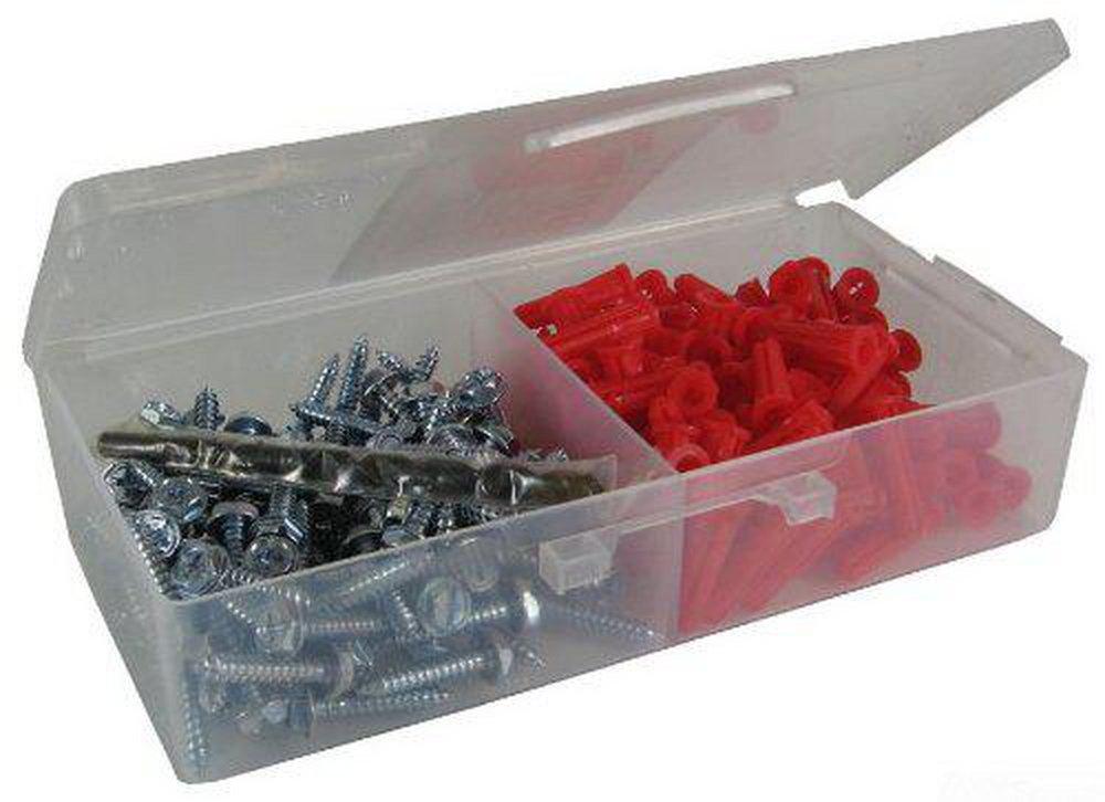 L.H. Dottie Red Red 1/4 in. Plastic Anchor 