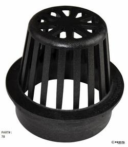 4 in. Polyolefin Atrium Grate Black