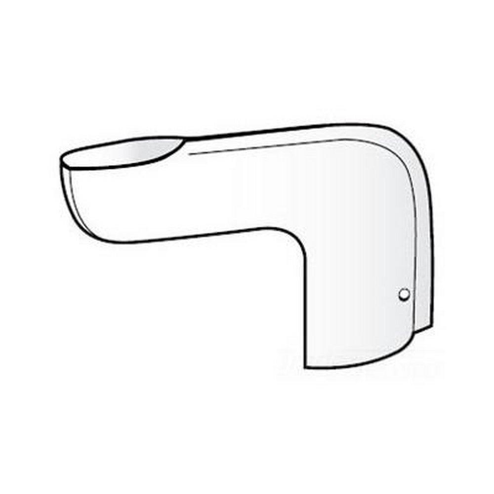 Plumberex White Lavatory Offset Tailpiece Cover 