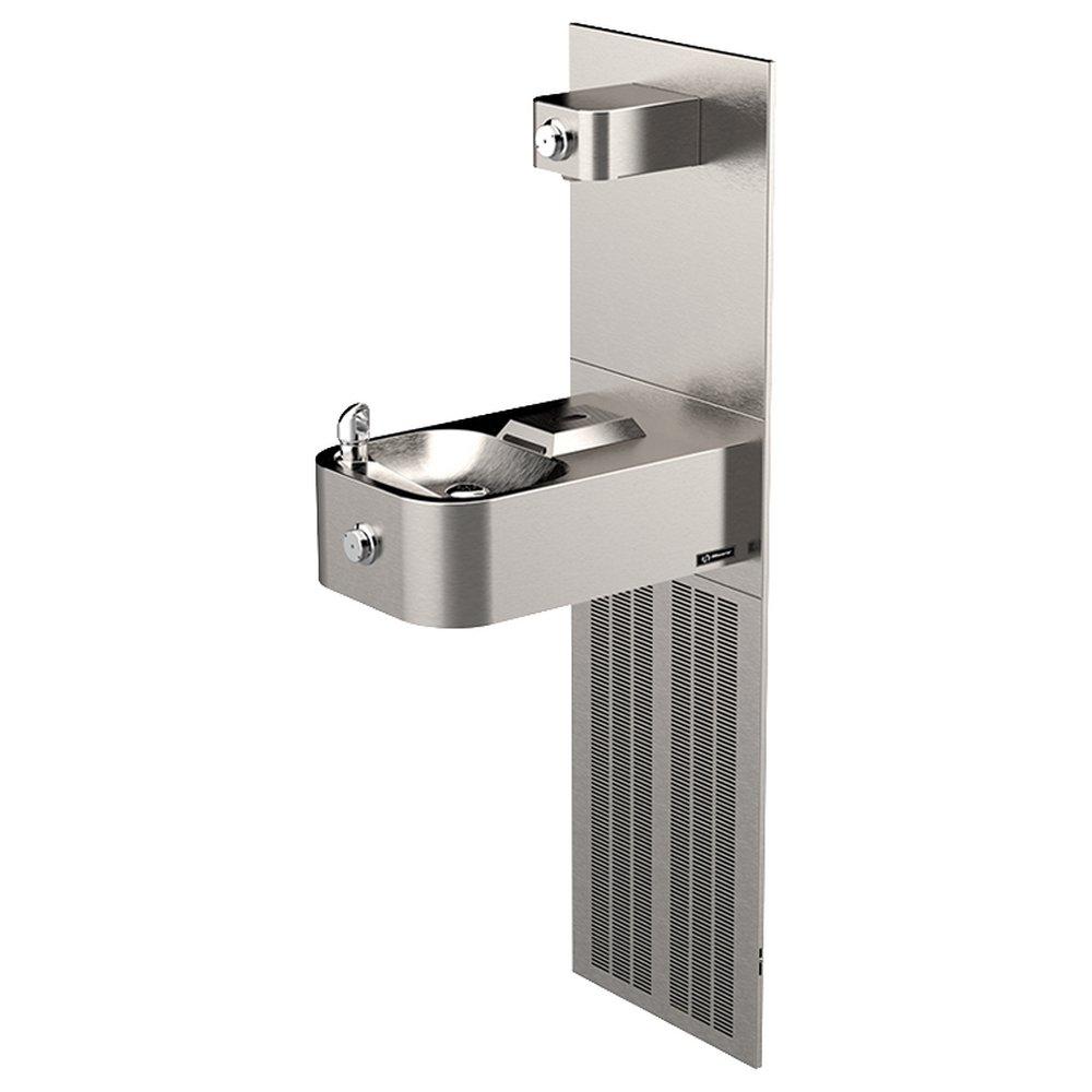Haws&reg; Satin Stainless Steel Wall Mount Barrier Free Chilled Fountain 