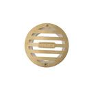 NDS Satin Brass Brass and Plastic Round Grate 