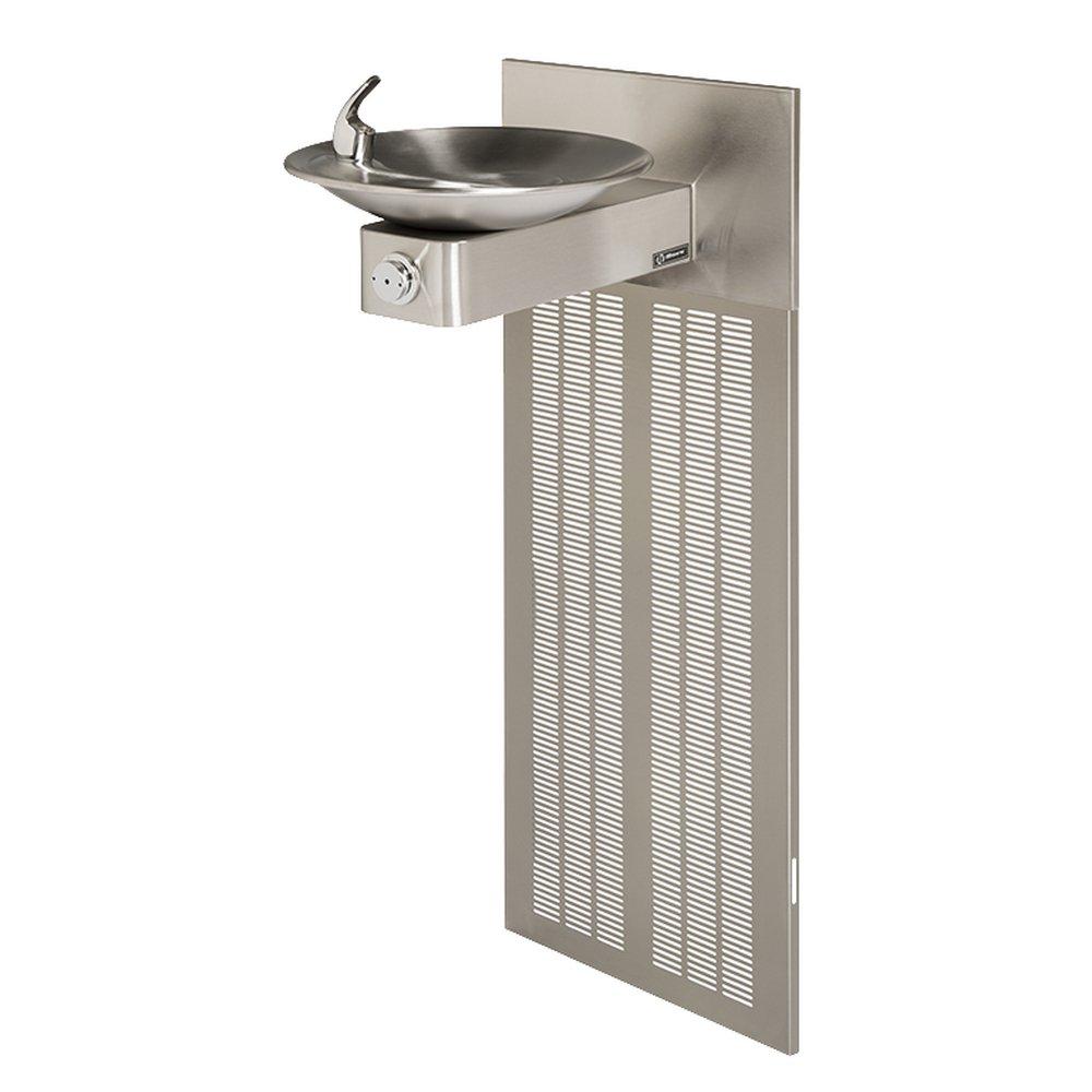 Haws&reg; Satin Stainless Steel Barrier Free Chilled Wall Mount Fountain 