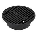 NDS Black 10 in. Round Grate Black 