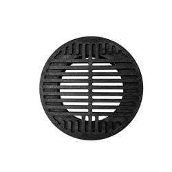 8 x 10 in. Round Grate Black