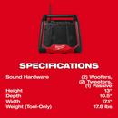 M18 BLUETOOTH JOBSITE RADIO & CHARGER 
