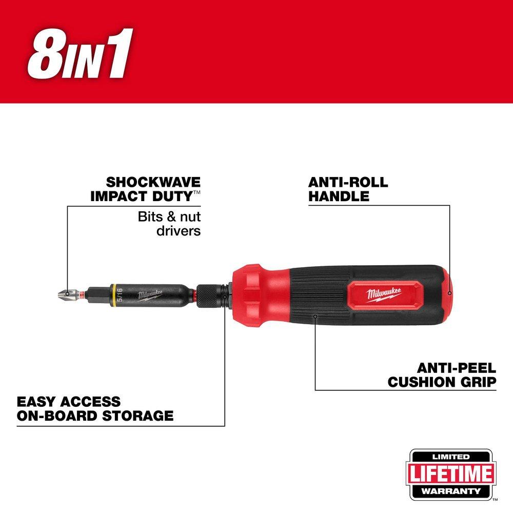 8-IN-1 MULTI-BIT & NUT DRIVER W/ SHOCKWAVE IMPACT DUTY BITS & NUT DRIVERS? 