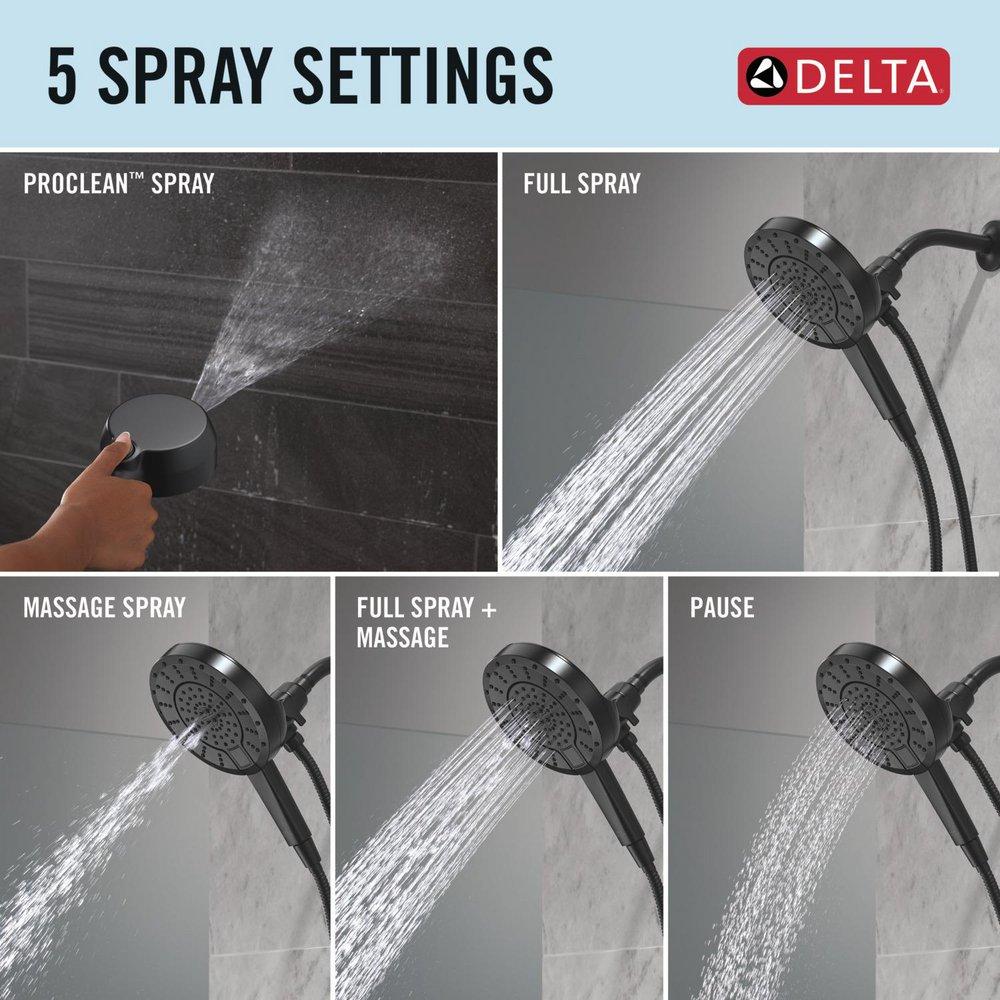 DELTA UNIVERSAL SHOWERING COMPONENTS 5-SETTING IN2ITION WITH PROCLEAN 