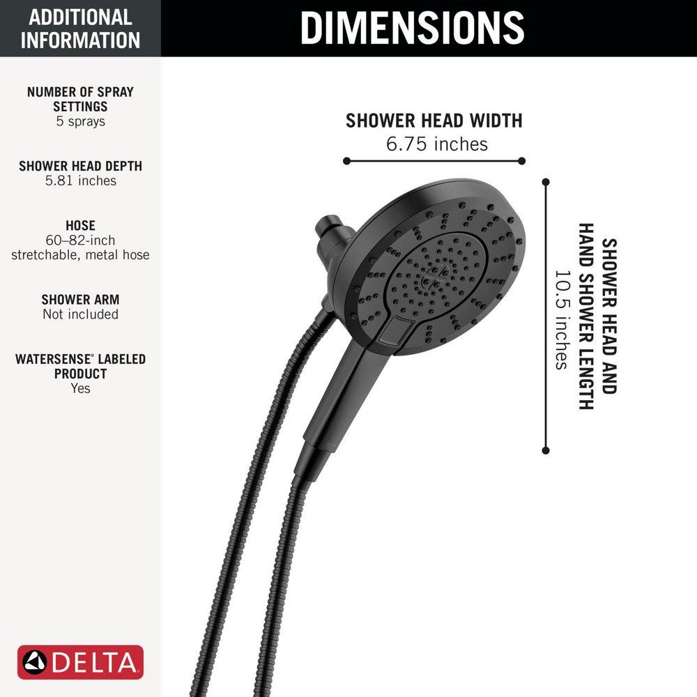 DELTA UNIVERSAL SHOWERING COMPONENTS 5-SETTING IN2ITION WITH PROCLEAN 