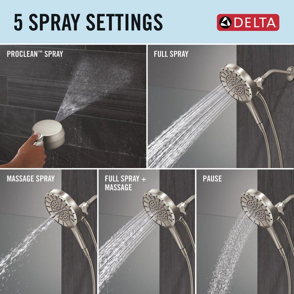 DELTA UNIVERSAL SHOWERING COMPONENTS 5-SETTING IN2ITION WITH PROCLEAN 