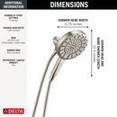 DELTA UNIVERSAL SHOWERING COMPONENTS 5-SETTING IN2ITION WITH PROCLEAN 