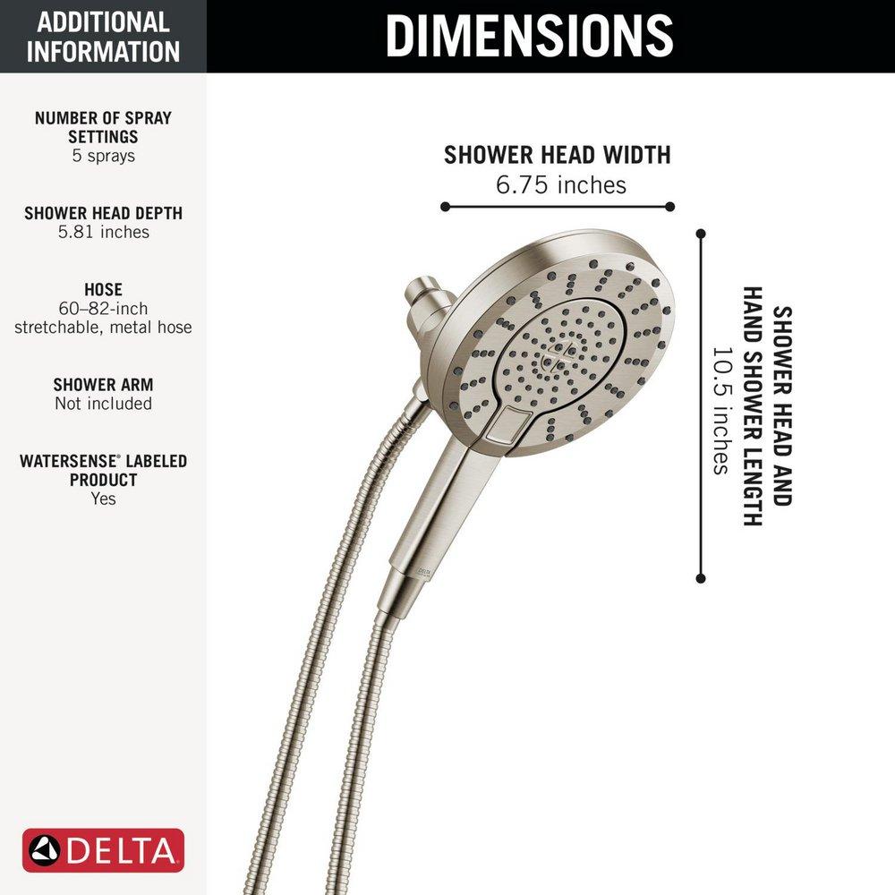 DELTA UNIVERSAL SHOWERING COMPONENTS 5-SETTING IN2ITION WITH PROCLEAN 