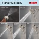 DELTA UNIVERSAL SHOWERING COMPONENTS 5-SETTING IN2ITION WITH PROCLEAN 