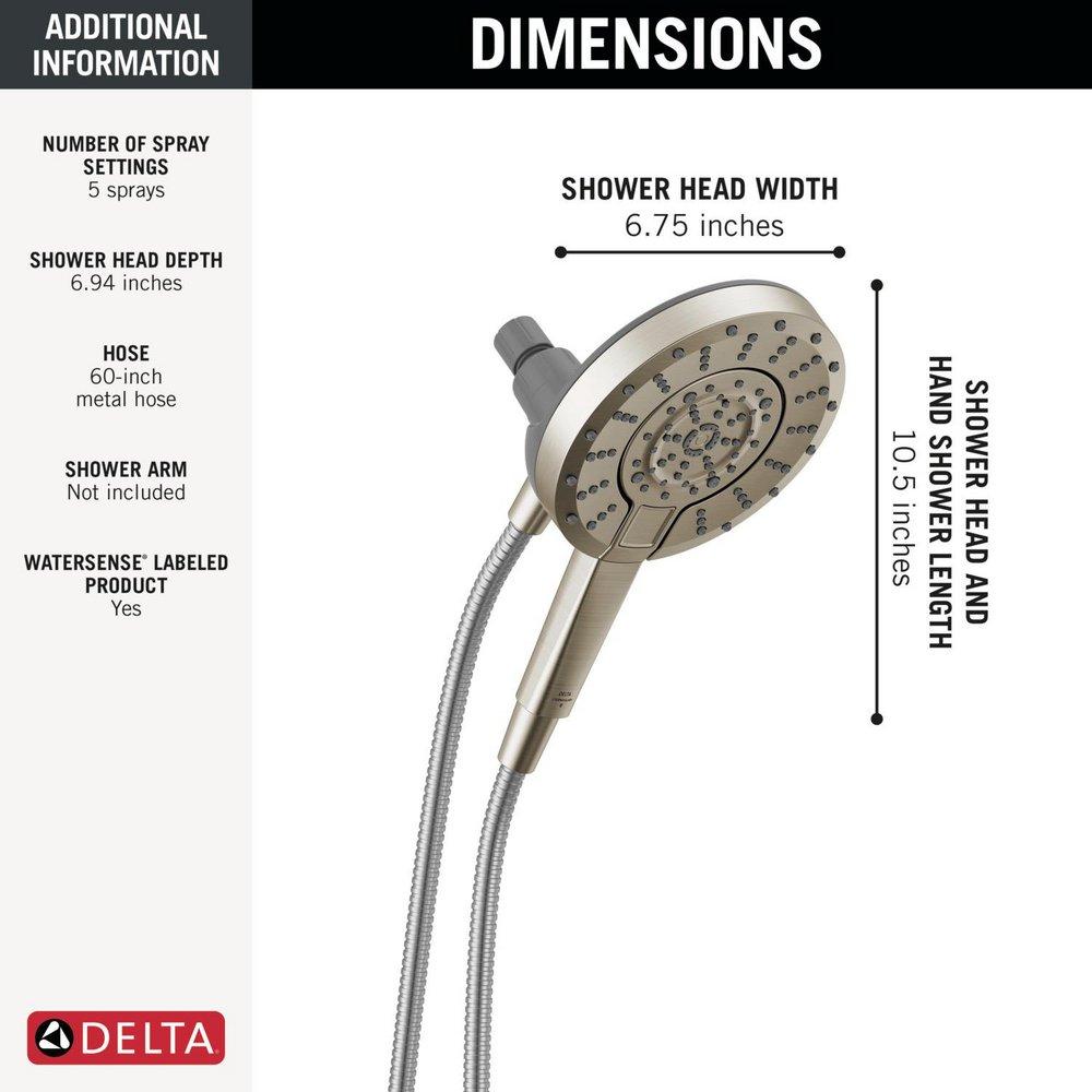 DELTA UNIVERSAL SHOWERING COMPONENTS 5-SETTING IN2ITION WITH PROCLEAN 