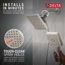 DELTA UNIVERSAL SHOWERING COMPONENTS 5-SETTING TWO-IN-ONE COMBINATION SHOWER WITH ADDITIONAL MOUNT 