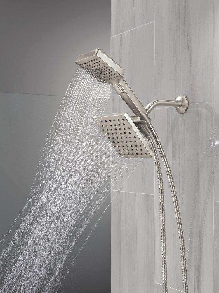DELTA UNIVERSAL SHOWERING COMPONENTS 5-SETTING TWO-IN-ONE COMBINATION SHOWER WITH ADDITIONAL MOUNT 