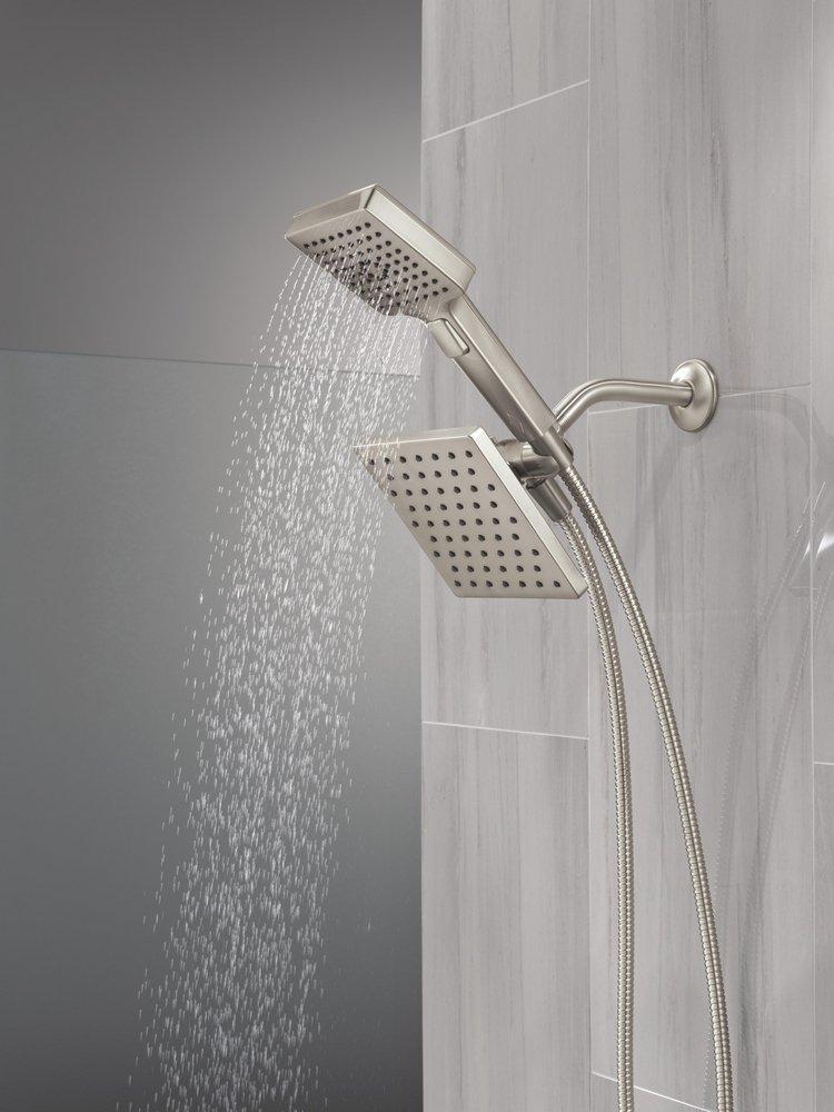 DELTA UNIVERSAL SHOWERING COMPONENTS 5-SETTING TWO-IN-ONE COMBINATION SHOWER WITH ADDITIONAL MOUNT 