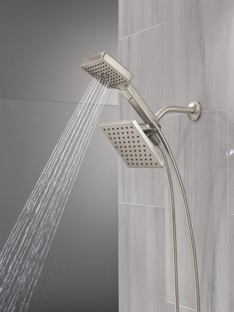 DELTA UNIVERSAL SHOWERING COMPONENTS 5-SETTING TWO-IN-ONE COMBINATION SHOWER WITH ADDITIONAL MOUNT 