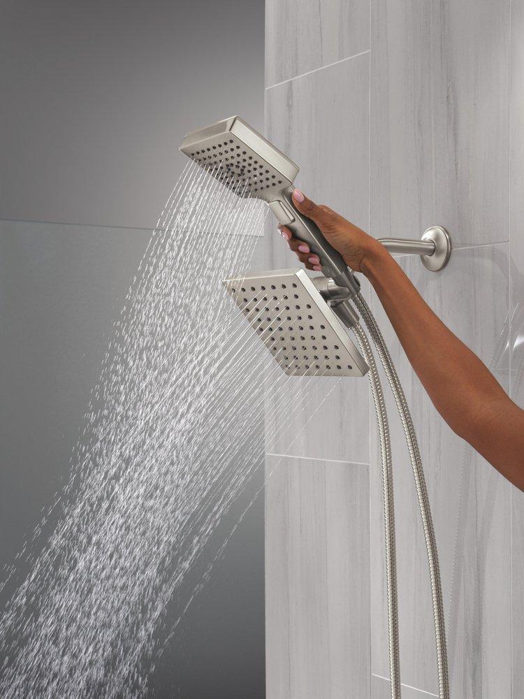 DELTA UNIVERSAL SHOWERING COMPONENTS 5-SETTING TWO-IN-ONE COMBINATION SHOWER WITH ADDITIONAL MOUNT 
