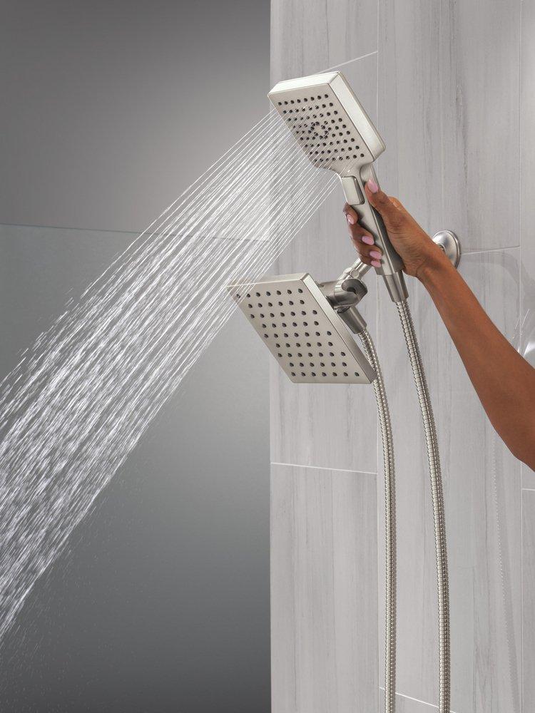 DELTA UNIVERSAL SHOWERING COMPONENTS 5-SETTING TWO-IN-ONE COMBINATION SHOWER WITH ADDITIONAL MOUNT 
