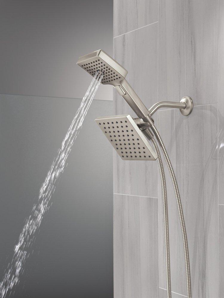 DELTA UNIVERSAL SHOWERING COMPONENTS 5-SETTING TWO-IN-ONE COMBINATION SHOWER WITH ADDITIONAL MOUNT 