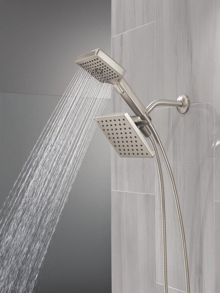 DELTA UNIVERSAL SHOWERING COMPONENTS 5-SETTING TWO-IN-ONE COMBINATION SHOWER WITH ADDITIONAL MOUNT 