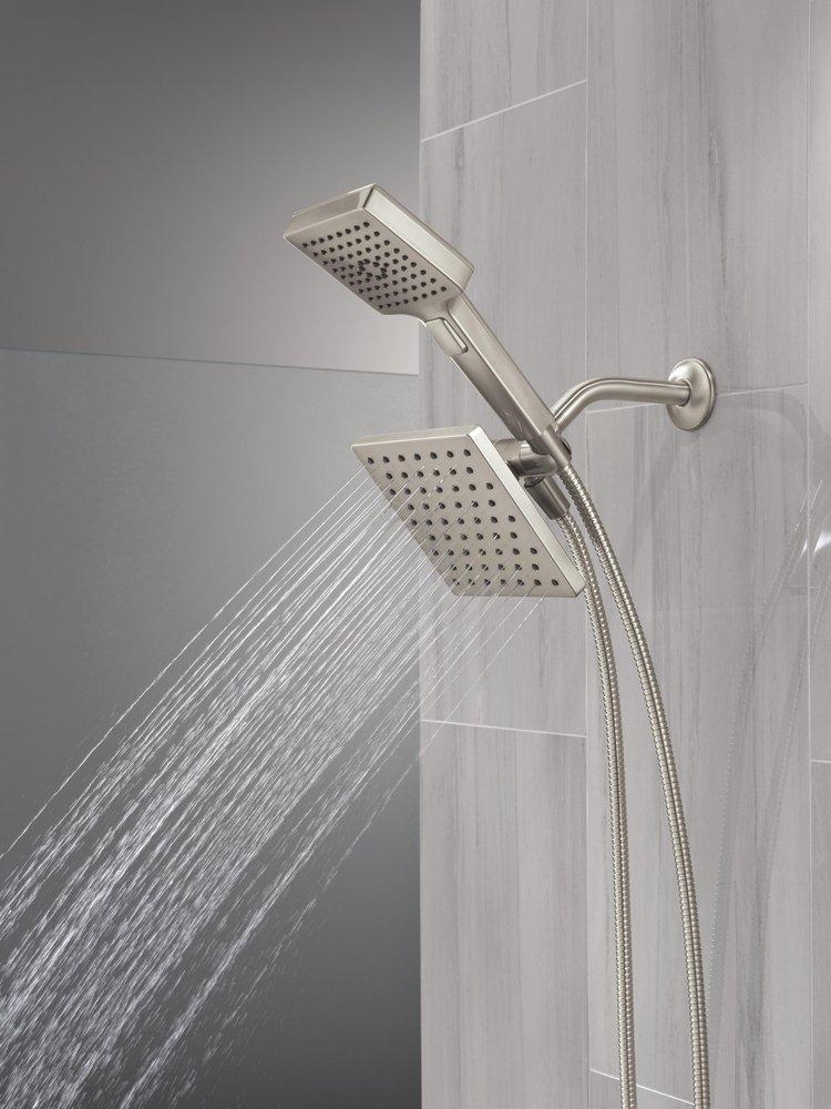 DELTA UNIVERSAL SHOWERING COMPONENTS 5-SETTING TWO-IN-ONE COMBINATION SHOWER WITH ADDITIONAL MOUNT 