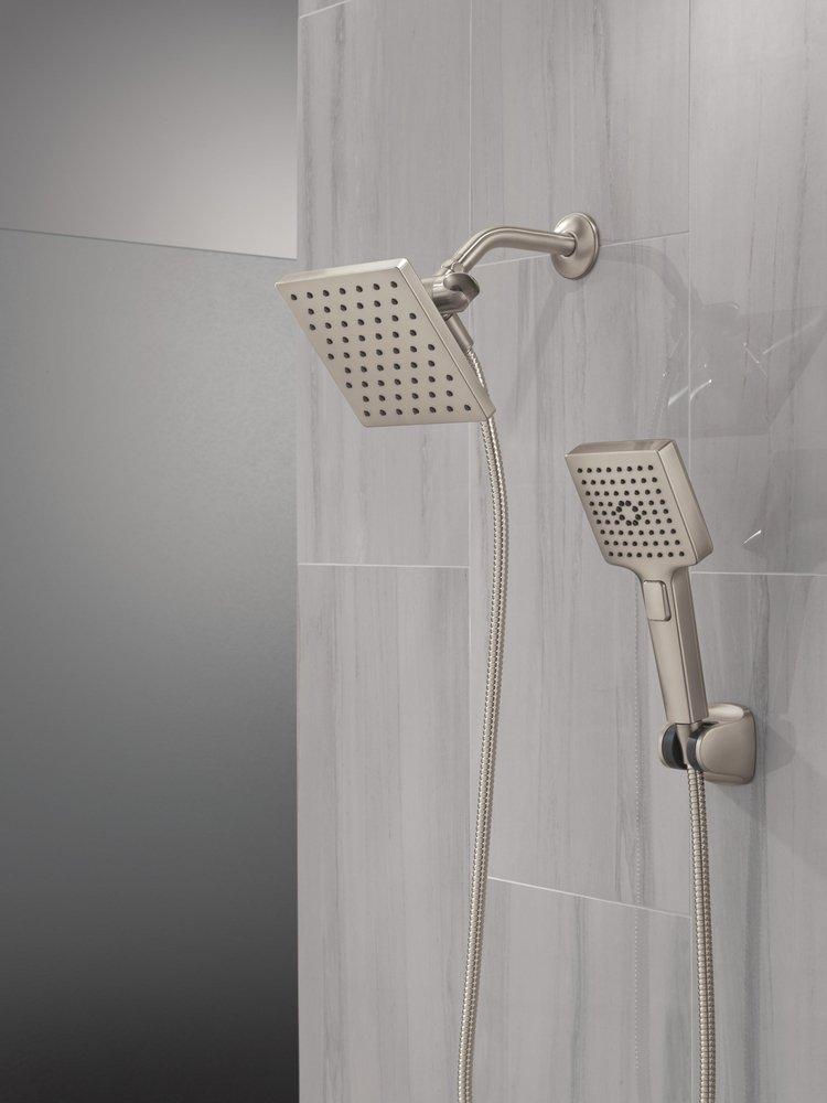 DELTA UNIVERSAL SHOWERING COMPONENTS 5-SETTING TWO-IN-ONE COMBINATION SHOWER WITH ADDITIONAL MOUNT 