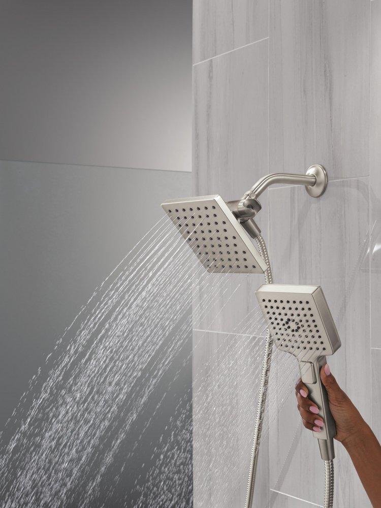 DELTA UNIVERSAL SHOWERING COMPONENTS 5-SETTING TWO-IN-ONE COMBINATION SHOWER WITH ADDITIONAL MOUNT 