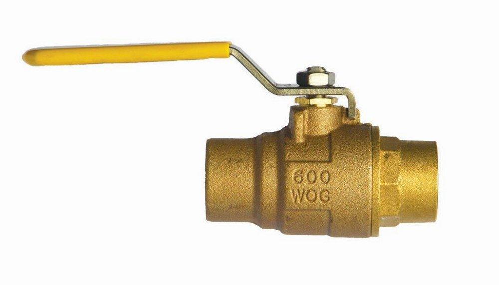 Milwaukee Valve Cast Bronze Solder 600# Ball Valve 