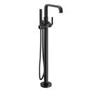 CHROME ONE-HANDLE TUB FILLER INCLUDES HAND SHOWER 