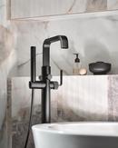 CHROME ONE-HANDLE TUB FILLER INCLUDES HAND SHOWER 