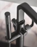 CHROME ONE-HANDLE TUB FILLER INCLUDES HAND SHOWER 