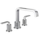 CHROME TWO-HANDLE HIGH ARC ROMAN TUB FAUCET 