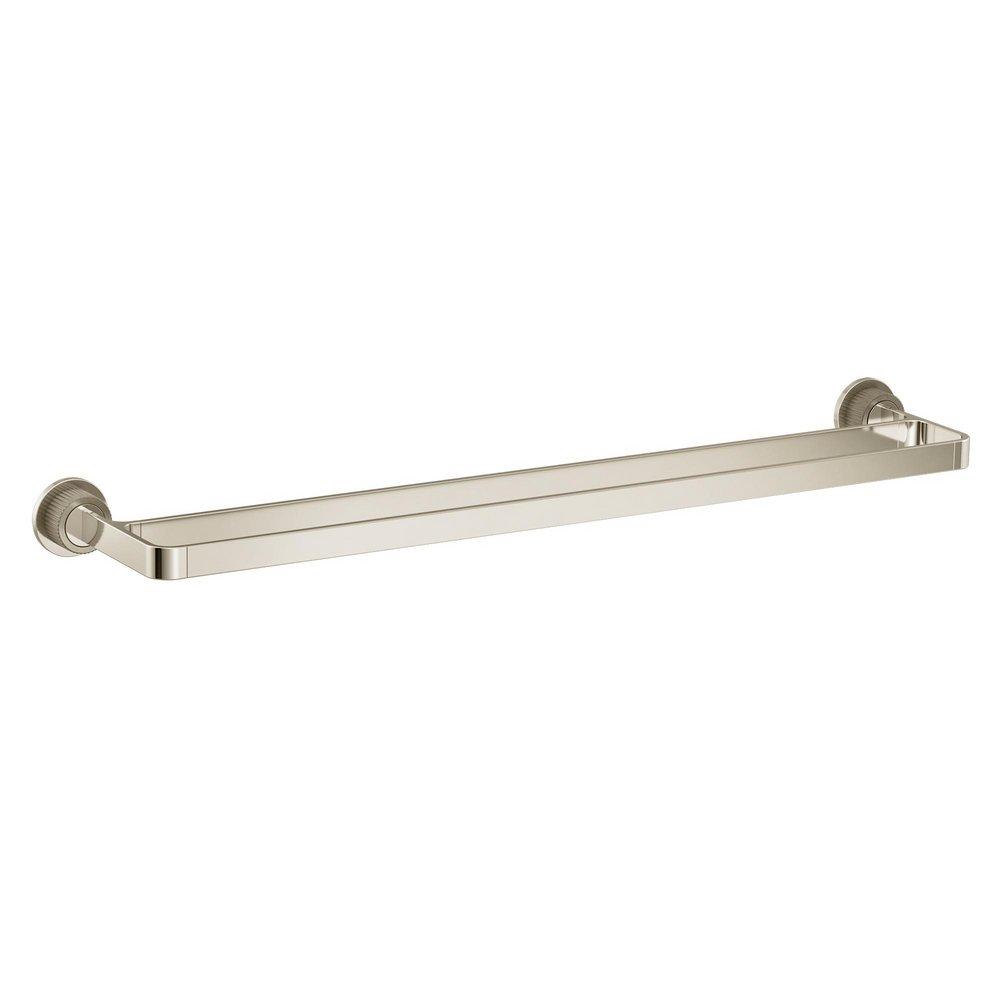 BRUSHED NICKEL/POLISHED NICKE 24 DOUBLE TOWEL BAR 