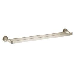 BRUSHED NICKEL/POLISHED NICKE 24 DOUBLE TOWEL BAR