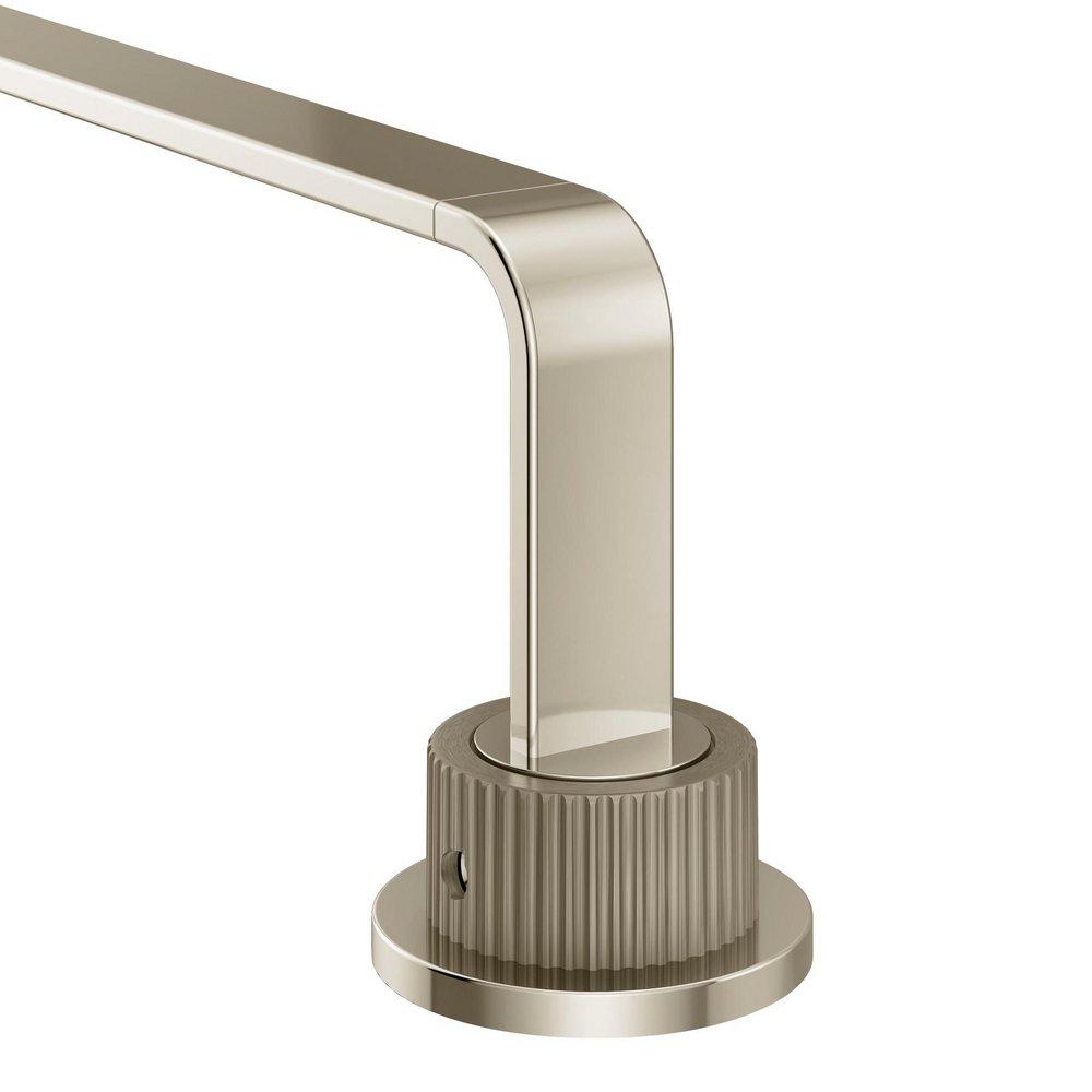 BRUSHED NICKEL/POLISHED NICKE HAND TOWEL BAR 