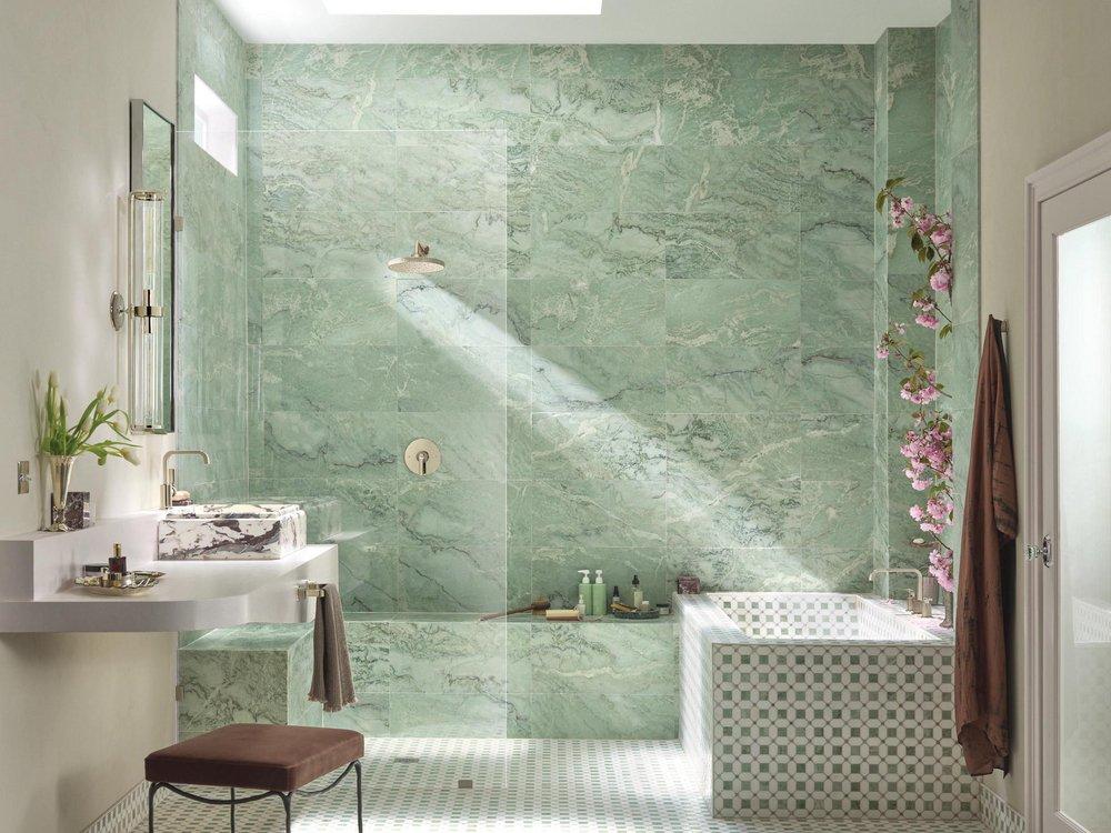 BRUSHED NICKEL/POLISHED NICKE HAND TOWEL BAR 