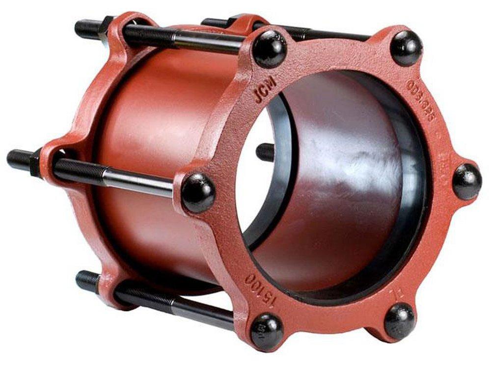 JCM Industries 5 in. Bolt Black Electrocoated Epoxy Steel Coupling 