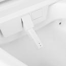 Signature Hardware White GLINDA DUAL-FLUSH WALL-MOUNT ELONGATED SMART TOILET WITH IN-WALL CARRIER 