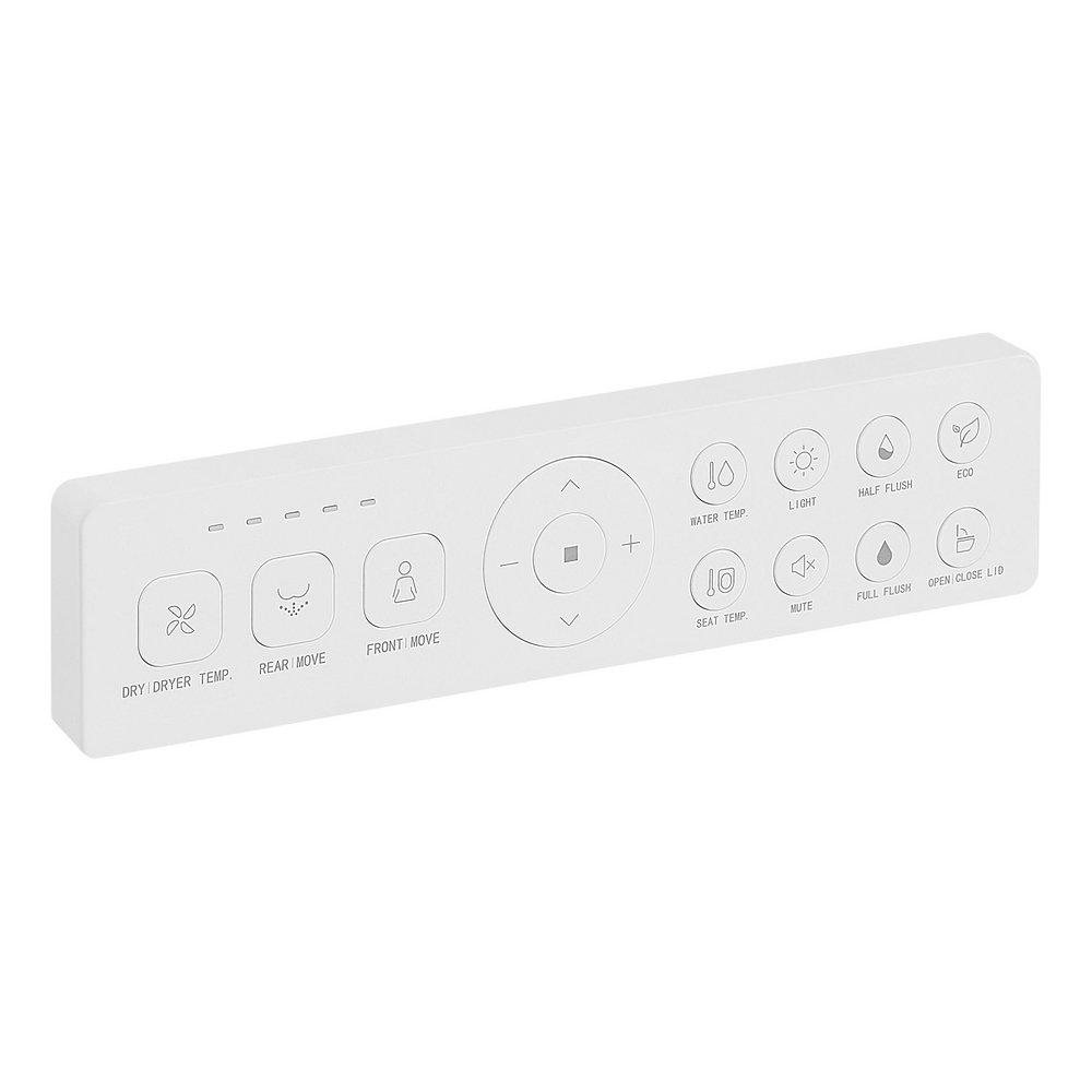 Signature Hardware White GLINDA DUAL-FLUSH WALL-MOUNT ELONGATED SMART TOILET WITH IN-WALL CARRIER 