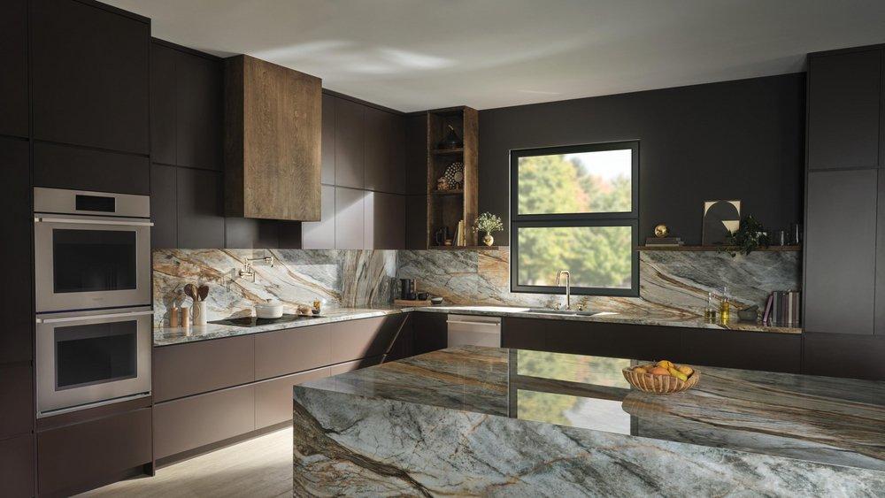 BRIZO KINTSU WIDESPREAD PULL-DOWN FAUCET WITH SQUARE SPOUT - LESS HANDLES 