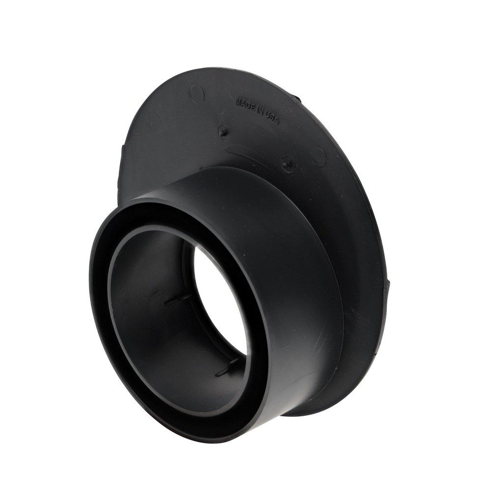 NDS Black Plastic Offset Universal Catch Basin Outlet 