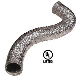 4 in. x 25 ft. Silver Uninsulated Flexible Air Duct