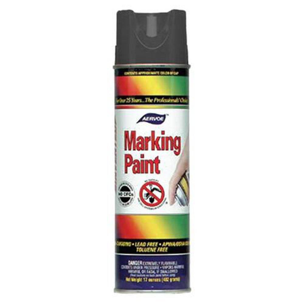 Aervoe Industries Black 20 oz. Aerosol Marking Spray Paint 