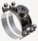 Romac Industries 8 x 2 in. IPS Ductile Iron Dual Strap Saddle with Rubber Gasket and Stainless Steel Nut 